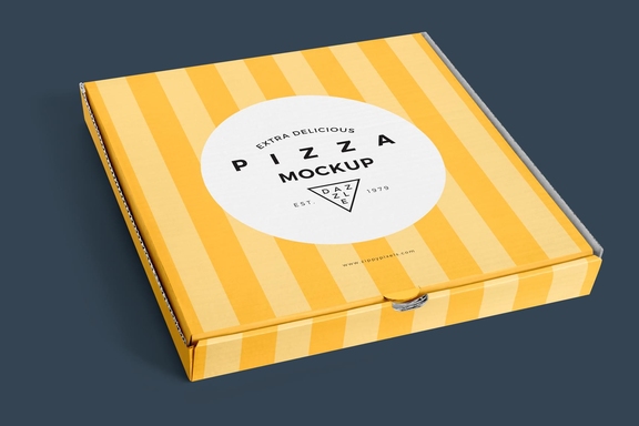 Мокап коробки для пиццы