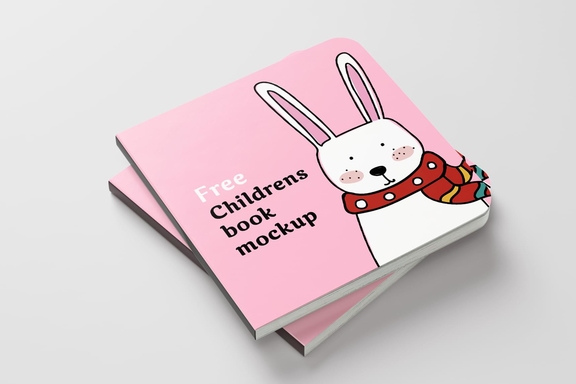 Мокап детской книги