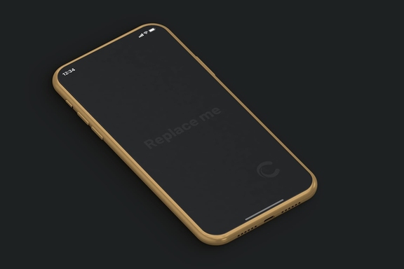Изометрический макет iPhone 11